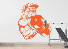 Load image into Gallery viewer, Bulldog Gym Wall Decal Bodybuilder fitness Decor Workout Art Vinyl Gym Wall Stickers Bedroom Gym Workout Skull Motivation 182DE