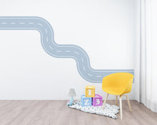 Load image into Gallery viewer, Road wind Wall Decal Highway Vinyl Sticker Track Route Wall Decor Kids Playroom Boys Room Wall Art Automotive Bedroom Mural Sticker 701LU
