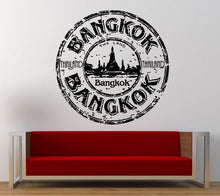 Load image into Gallery viewer, Bangkok Stamp Wall Decal Sticker Vinyl Mural Leaving Bedroom Room Home Decor FREE SHIPPING L325