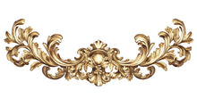 Load image into Gallery viewer, Golden Baroque Wall Decal, Ornamental Wall Sticker, Luxury Decor Mural, Classical Scroll Design, Elegant Bedroom Wall Art Sticker