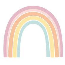 Load image into Gallery viewer, Pastel Rainbow Nursery Wall Decal – Large Boho Baby Room Mural, Gender Neutral Kids Decor 013mv