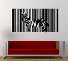 Load image into Gallery viewer, Melting Zebra Bar Code Wall Decal Sticker Vinyl Mural Leaving Bedroom Room Home Decor FREE SHIPPING L367