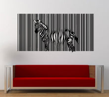 Load image into Gallery viewer, Melting Zebra Bar Code Wall Decal Sticker Vinyl Mural Leaving Bedroom Room Home Decor FREE SHIPPING L367