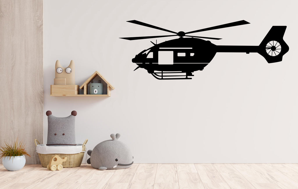 Helicopter Military Wall Decal Hero Soldier US Army Custom Nursery Kids art decal Bedroom Room Wall Art Decal Stickers, Nursery Decor 707LU