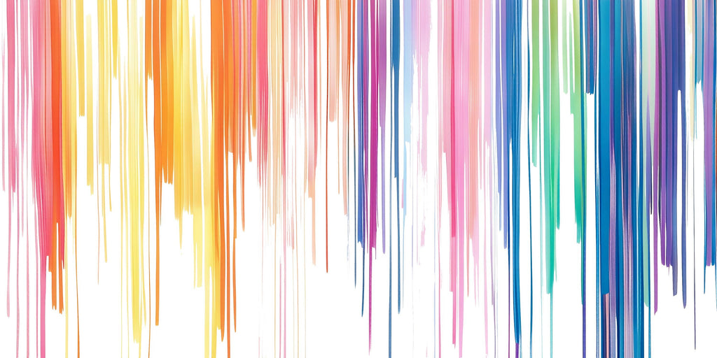 Rainbow Drip Wall Decal • Colorful Kids Room Sticker • Oversized Dripping Paint Mural • Playroom Nursery Wall Art • Peel & Stick Vinyl Decor