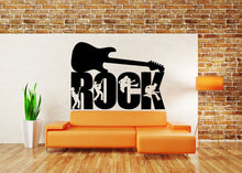 Load image into Gallery viewer, Wall Decal Vinyl Sticker Decals Peal And Stick Cheap Decor Art Guitar Rock And Roll Music Band People Playing Guitars L380