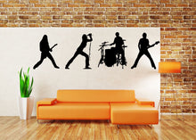 Load image into Gallery viewer, Wall Decal Vinyl Sticker Decals Peal And Stick Cheap Decor Art Music Rock Band Singer Guitar Man Drummer Vocalist Playing L381