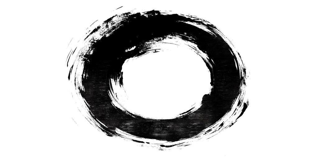 Zen Circle Wall Decal • Japanese Enso Brushstroke Sticker • Minimalist Black Ink Wall Art • Meditation Room Decor • Large Zen Circle Mural