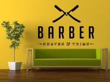 Load image into Gallery viewer, Wall Decal Vinyl Sticker Decals Peal And Stick Cheap Decor Art Hair Salon Beauty Barbershop Scissors Brush Barber Shaves &amp; Trims L394