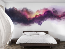 Load image into Gallery viewer, Galaxy Nebula Wall Decal • Cosmic Space Wall Art Sticker for Bedroom &amp; Living Room • Starry Sky Mural • Celestial Removable Wall Decor