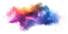 Load image into Gallery viewer, Colorful Nebula Wall Decal • Galaxy Cloud Wall Sticker • Cosmic Space Mural for Bedroom &amp; Living Room • Vibrant Celestial Wall Art
