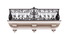 Load image into Gallery viewer, Ornate Balcony Wall Decal, 3D Architectural Wall Sticker, Luxury Iron Railing Mural, Elegant Bedroom Accent Decor, Peel and Stick Wall Art