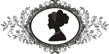 Load image into Gallery viewer, Victorian Lady Silhouette Wall Decal • Elegant Vintage Portrait Wall Sticker • Large Baroque Frame Mural • Bedroom &amp; Living Room Home Decor