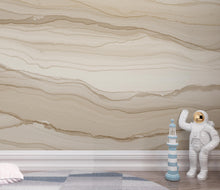 Load image into Gallery viewer, Beige Concrete Wallpaper Mural, Warm Sand Polished Concrete Wall, Minimalist Textured Mural in Taupe Greige, Modern Luxury Wall Decor 209DE