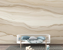 Load image into Gallery viewer, Beige Concrete Wallpaper Mural, Warm Sand Polished Concrete Wall, Minimalist Textured Mural in Taupe Greige, Modern Luxury Wall Decor 209DE