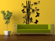 Load image into Gallery viewer, Wall Decal Vinyl Sticker Decals Peal And Stick Cheap Decor Art Bamboo Asian Tree Trees Leaves Floral Nature Butterfly's Big Huge L401