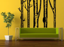 Load image into Gallery viewer, Wall Decal Vinyl Sticker Decals Peal And Stick Cheap Decor Art Birch Tree Trees Leaves Floral Nature Heart Hearts Big Huge L406