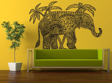 Load image into Gallery viewer, Wall Decal Vinyl Sticker Decals Peal And Stick Cheap Decor Art Ganesh Om Elephant Tattoo Head Mandala Tribal Indian Palm Tree Big Huge L407