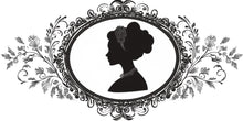 Load image into Gallery viewer, Victorian Cameo Wall Decal, Large Silhouette Headboard Art, Vintage Removable Bedroom Mural 130mv