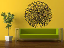 Load image into Gallery viewer, Wall Decal Vinyl Sticker Decals Peal And Stick Cheap Free Shipping Decor Art Beautiful Peacock Pretty Bird Amazing Feathers L420
