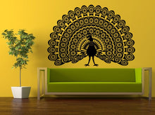 Load image into Gallery viewer, Wall Decal Vinyl Sticker Decals Peal And Stick Cheap Free Shipping Decor Art Beautiful Peacock Pretty Bird Amazing Feathers L421