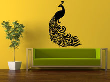 Load image into Gallery viewer, Wall Decal Vinyl Sticker Decals Peal And Stick Cheap Free Shipping Decor Art Beautiful Peacock Pretty Bird Amazing Feathers L417
