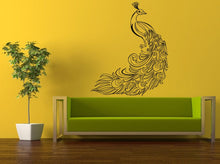 Load image into Gallery viewer, Wall Decal Vinyl Sticker Decals Peal And Stick Cheap Free Shipping Decor Art Beautiful Peacock Pretty Bird Amazing Feathers L418