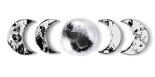 Load image into Gallery viewer, Black Marble Moon Phase Wall Decal • Lunar Cycle Sticker • Modern Moon Mural for Bedroom • Aesthetic Wall Art • Space &amp; Boho Home Decor