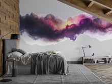 Load image into Gallery viewer, Galaxy Nebula Wall Decal • Cosmic Space Wall Art Sticker for Bedroom &amp; Living Room • Starry Sky Mural • Celestial Removable Wall Decor