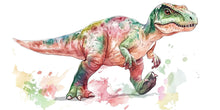 Load image into Gallery viewer, Watercolor Dinosaur Wall Decal | Colorful Kids Room Wall Sticker | Nursery Dino Mural | Large Removable T-Rex Art for Playroom &amp; Baby Room