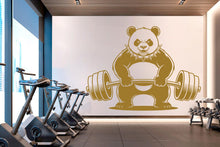 Load image into Gallery viewer, Panda Gym Wall Decor Panda Fitness Wall Art Gym Wall Decals Panda Wall Decal Gifts Home Gym Wall Sticker Gym 1020RS