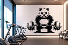 Load image into Gallery viewer, Panda Gym Wall Decor Panda Fitness Wall Art Gym Wall Decals Panda Wall Decal Gifts Home Gym Wall Sticker Gym 1020RS