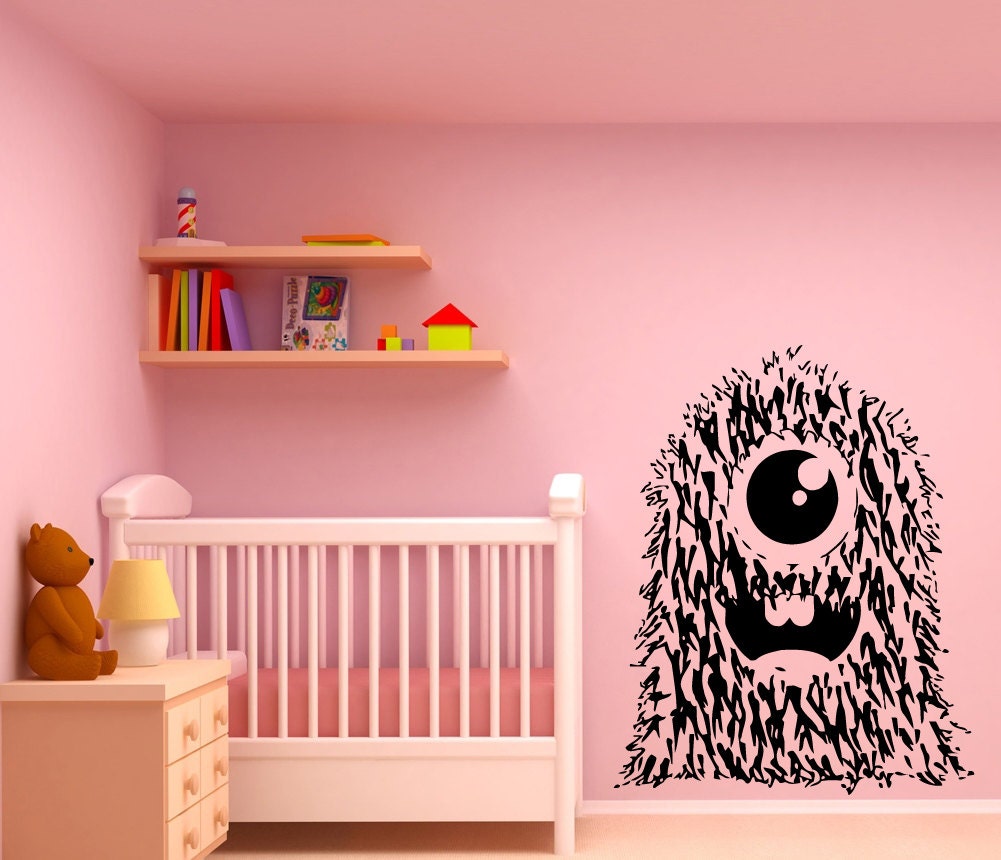 Wall Decal Vinyl Sticker Decals Peal And Stick Cheap Free Shipping Decor Art Happy Funny Little Baby Monster Kids Nursery Kinder L431
