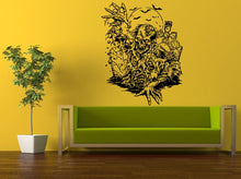 Load image into Gallery viewer, Wall Decal Vinyl Sticker Decals Peal And Stick Cheap Free Shipping Zombie Climbing Grave Yard Bats Skillet L441