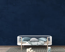 Load image into Gallery viewer, Navy Blue Concrete Wallpaper Mural – Dark Blue Textured Wall, Slate &amp; Ink Blue Cloudy Gradient, Modern Moody Interior Wall Art 204DE