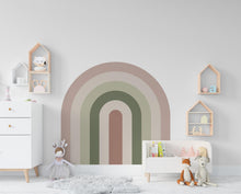 Load image into Gallery viewer, Rainbow Full Arch, Earth Tones Boho Full Arch Wall Decals Modern Wall Stickers, Nursery Decor Kids Room Wall Art, Home Decor New Trend 711LU