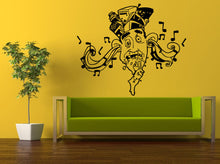 Load image into Gallery viewer, Wall Decal Vinyl Sticker Decals Peal And Stick Cheap Free Shipping Decor Art Funny Music Man People Notes Instrument Hat L432