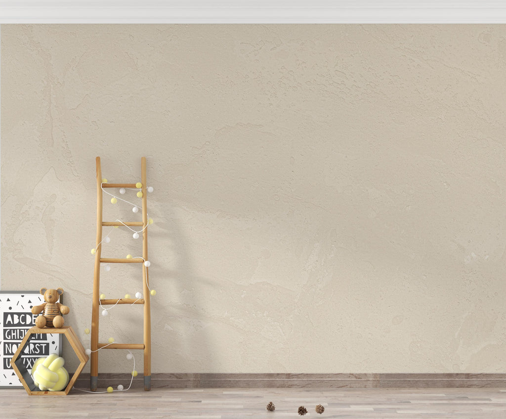 Beige Concrete Wallpaper Mural, Warm Sand Polished Concrete Wall, Minimalist Textured Mural in Taupe Greige, Modern Luxury Wall Decor 207DE