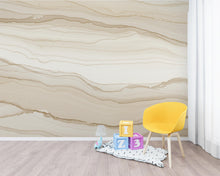 Load image into Gallery viewer, Beige Concrete Wallpaper Mural, Warm Sand Polished Concrete Wall, Minimalist Textured Mural in Taupe Greige, Modern Luxury Wall Decor 209DE