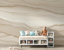 Load image into Gallery viewer, Beige Concrete Wallpaper Mural, Warm Sand Polished Concrete Wall, Minimalist Textured Mural in Taupe Greige, Modern Luxury Wall Decor 209DE