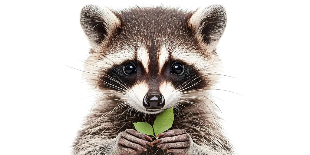 Realistic Baby Raccoon Wall Decal Nursery Sticker | Cute Woodland Animal Mural for Kids Room | Peel & Stick Removable Vinyl Nursery Wall