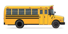 Load image into Gallery viewer, School Bus Wall Decal for Kids | Yellow Bus Wall Sticker | Classroom And Playroom Decor | Removable Peel &amp; Stick Mural | Nursery