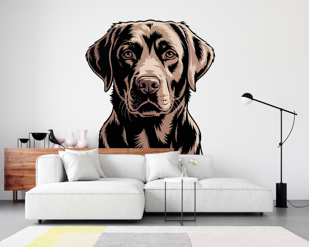 Labrador Dog wall decal Dog decor Dog kids Dog wall art Decal Dog Lover Animals Dog Wall Bathroom Wall Decals Stickers Vinyl 213DE