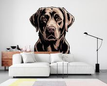 Load image into Gallery viewer, Labrador Dog wall decal Dog decor Dog kids Dog wall art Decal Dog Lover Animals Dog Wall Bathroom Wall Decals Stickers Vinyl 213DE