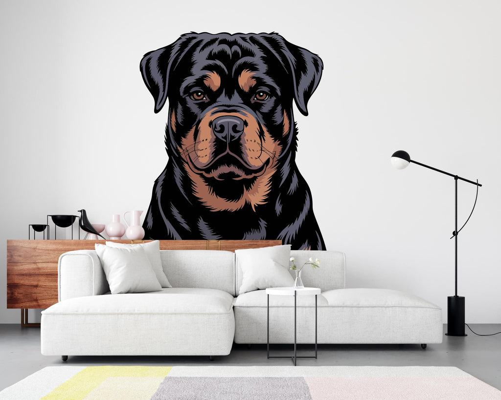 Rottweiler Dog wall decal Dog decor Dog kids Dog wall art Decal Dog Lover Animals Dog Wall Bathroom Wall Decals Stickers Vinyl 214DE