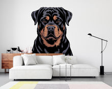 Load image into Gallery viewer, Rottweiler Dog wall decal Dog decor Dog kids Dog wall art Decal Dog Lover Animals Dog Wall Bathroom Wall Decals Stickers Vinyl 214DE