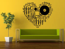 Load image into Gallery viewer, Wall Decal Vinyl Sticker Decals Peal And Stick Cheap Free Shipping Dj Mixer Vinyl Record Player Music L441