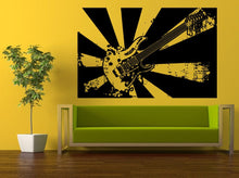 Load image into Gallery viewer, Wall Decal Vinyl Sticker Decals Peal And Stick Cheap Free Shipping Music Art Poster Vintage Groove Hipster Disco Guitar Rock Notes L445
