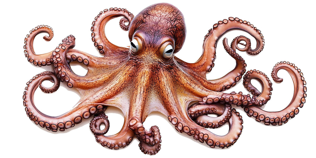 Realistic Octopus Wall Decal for Kids Room | Giant Ocean Animal Sticker | Peel and Stick Sea Creature Mural | Nursery & Playroom Underwater