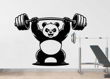 Load image into Gallery viewer, Panda Gym Wall Decal Bodybuilder fitness Decor Workout Art Vinyl Gym Wall Stickers Bedroom Gym Workout Skull Motivation 233DE